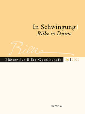 cover image of In Schwingung. Rilke in Duino